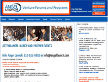 Tablet Screenshot of angellaunch.com